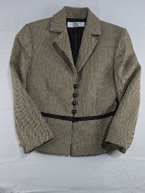 Tahari Arthur S. Levine Houndstooth Blazer Size 2P